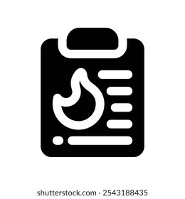 report icon. vector glyph icon for your website, mobile, presentation, and logo design.