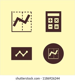 report icon. report vector icons set calculator, statistics and graph