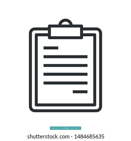 Report icon vector illustration logo template for many purpose