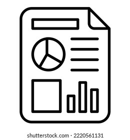 Report icon vector image. Can also be used for web apps, mobile apps and print media.