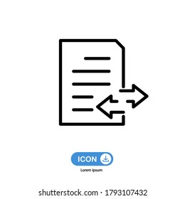 Report icon vector isoalted on white background.