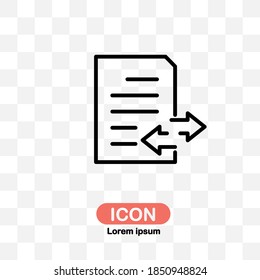 Report icon vector isoalted on transparent background.