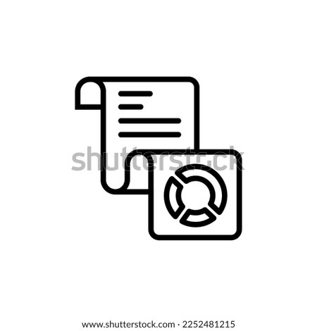Report icon in vector. Logotype