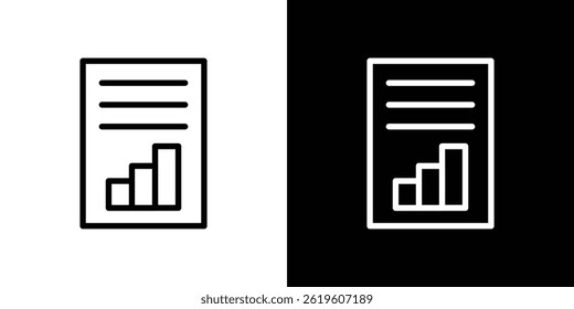 Report icon Vector symbol in trendy flat style