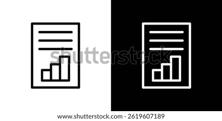 Report icon Vector symbol in trendy flat style
