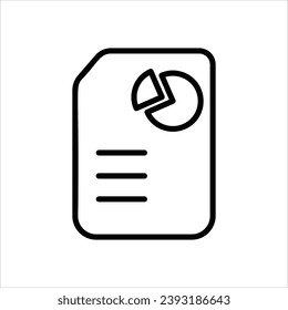 Report icon with white background vector