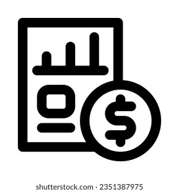 report icon for your website, mobile, presentation, and logo design.