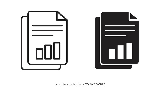 Report icons pack for ui designs