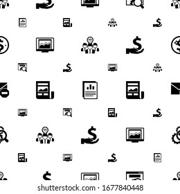 report icons pattern seamless. Included editable filled Collaborative idea, Annual report, website optimization, statistics, News Feed icons. report icons for web and mobile.