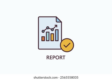 Report Isolated Vector, Icon Or Logo Sign Symbol Illustration