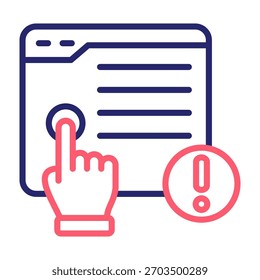 Ilustração do vetor de estilo de cor da linha do ícone do relatório