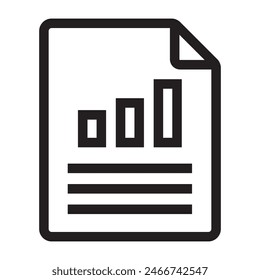Symbol für Berichtszeile. Vektorillustration.