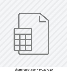 Report line icon. Vector illustration.