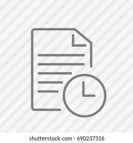 Report line icon. Vector illustration.