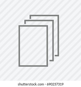 Report line icon. Vector illustration.