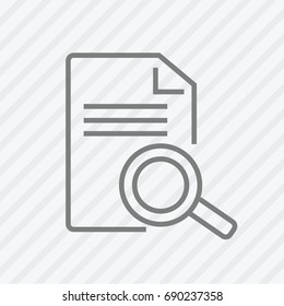 Report line icon. Vector illustration.