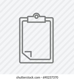 Report line icon. Vector illustration.
