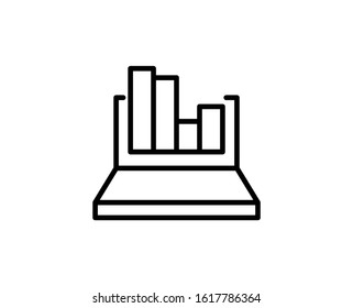Report line icon. Vector symbol in trendy flat style on white background. Report sing for design.
