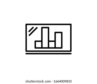 Report line icon. Vector symbol in trendy flat style on white background. Report sing for design.