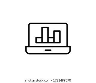 Report line icon. Vector symbol in trendy flat style on white background. Report sing for design.