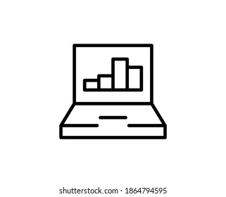 Report line icon. Vector symbol in trendy flat style on white background. Report sing for design.