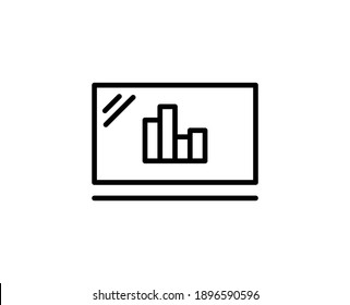 Report line icon. Vector symbol in trendy flat style on white background. Report sing for design.