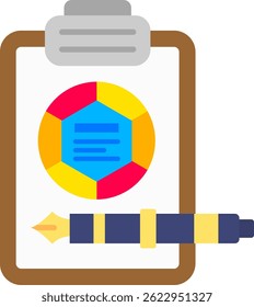Design de Ícone de Vetor de Linha de Relatório