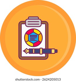 Report Line vector Icon Design