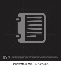 Report List Icon - Black Creative Background