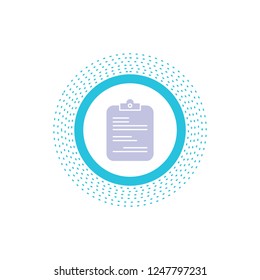 report, medical, paper, checklist, document Glyph Icon. Vector isolated illustration