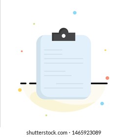report, medical, paper, checklist, document Flat Color Icon Vector. Vector Icon Template background