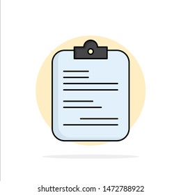 report, medical, paper, checklist, document Flat Color Icon Vector