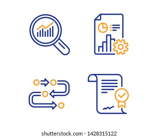 Report Methodology Data Analysis Icons Simple: เวกเตอร์สต็อก (ปลอดค่า ...