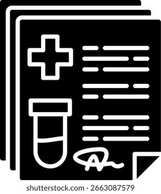 Relatório Novo Vetor de Design de Ícone Criativo