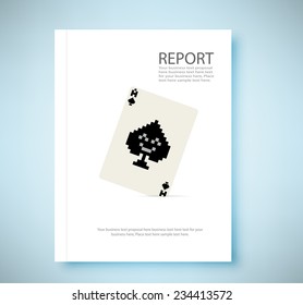 Report A pair 8 bit playing card isolated on a white background. 