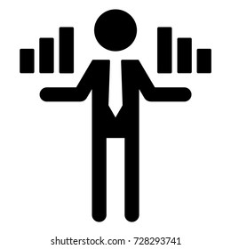 Report presentation icon with precision design