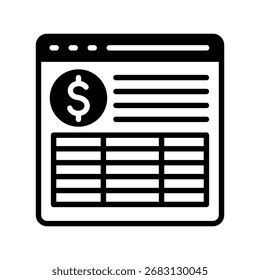 Mini Icono De La Ilustración Relacionada Con El Mercado De Capitales, Investigación De Mercado. Uso Para El Concepto Moderno, Ui, Web Ux Y Desarrollo De App.