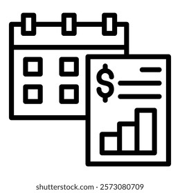 Report Simple Vector Icon Collection