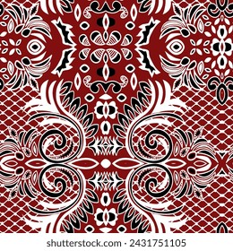 Report size mandala pattern suitable for textile printing