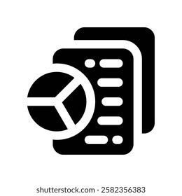 report solid icon. vector icon for your website, mobile, presentation, and logo design.