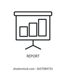Relatar ícones de vetor de linha fina.