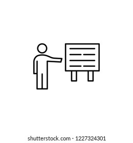 report, training icon. Element of professional icon for mobile concept and web apps. Thin line report, training icon can be used for web and mobile