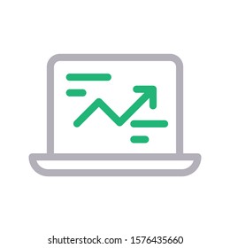 report vector color line  icon 