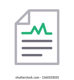 report vector colour line icon 