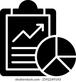 Report Vector Design for Business Documentation. Financial statement illustration, corporate analysis icon, data management concept