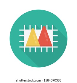 report vector flat color icon 