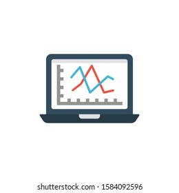 report vector flat color icon 