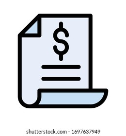 report vector flat color icon 