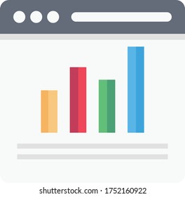 report vector flat color icon 