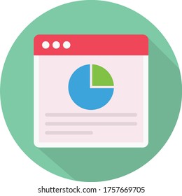icono de color plano vector de informe 